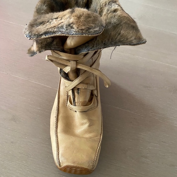 BROWNS COUTURE MUKLUK- buttery leather with real fur lining, size 41 - Picture 6 of 12